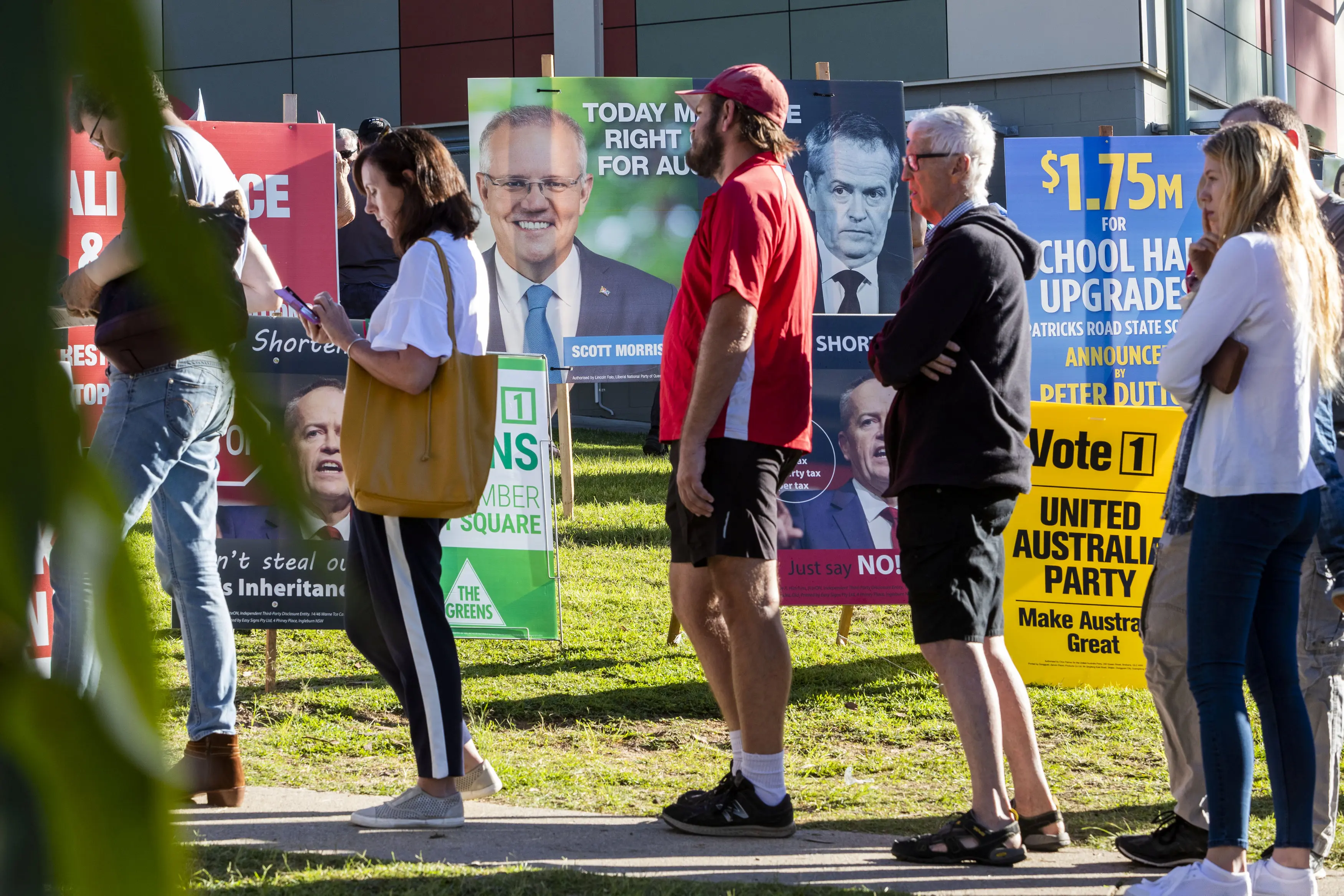 מצביעים בקווינסלנד, אוסטליה. 18 במאי 2019