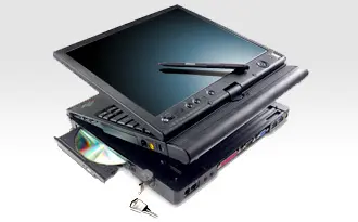 Lenovo x60 - מחשבים היברידיים עם מסך מגע היו קיימים עוד לפני שנים רבות, אך אז היו גדולים וכבדים