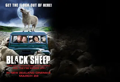 פוסטר הסרט הניו זילנדי black sheep על כבשים טורפות