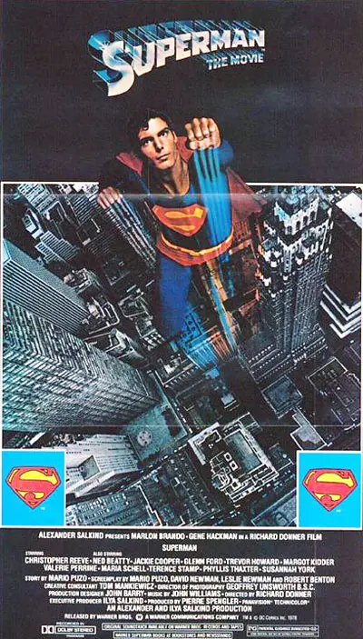 סופרמן, הכרזה לסרט הראשון