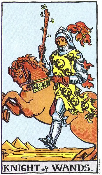 טארוט קלף אביר המטות knight of wands