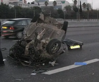 זה מה שנשאר מהרכב. המשטרה מבקשת עדי ראייה לתאונה