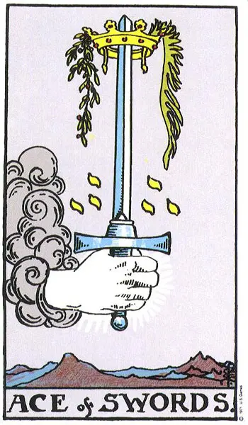 טארוט קלף אס החרבות ace of swords