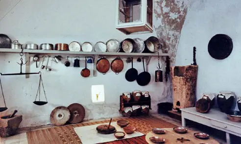 מטבח פלסטיני מהמאה הקודמת.