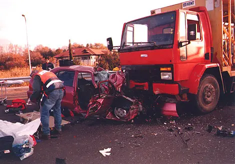 התאונה המחרידה. תצלום: ישראל סאן