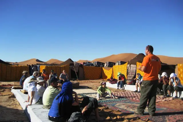 טיול שטח למרוקו - במאהל במדבר הסהרה