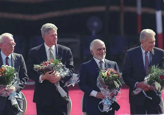 טקס חתימת הסכם השלום בערבה, 26 באוקטובר 1994