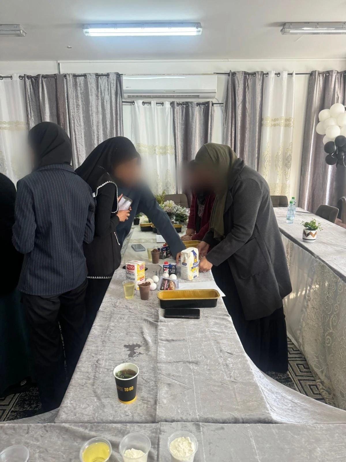 אמהות ובנות בפרויקט "קשר ותקשורת" בתיכון "אורט אבו קוידר"