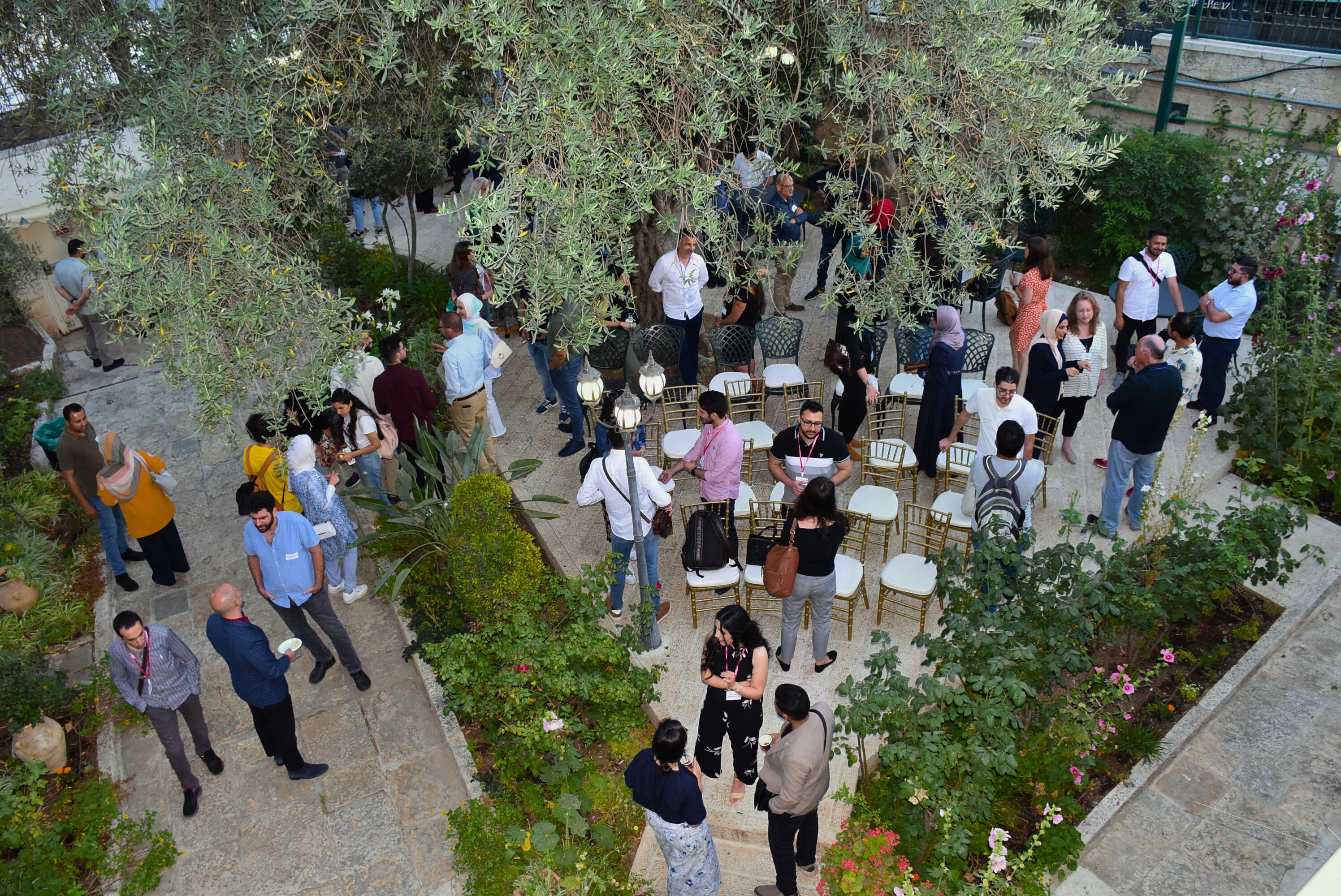 אירוע נטוורקינג עבור מתמחים פלסטינים בתחום הטכנולוגיה.