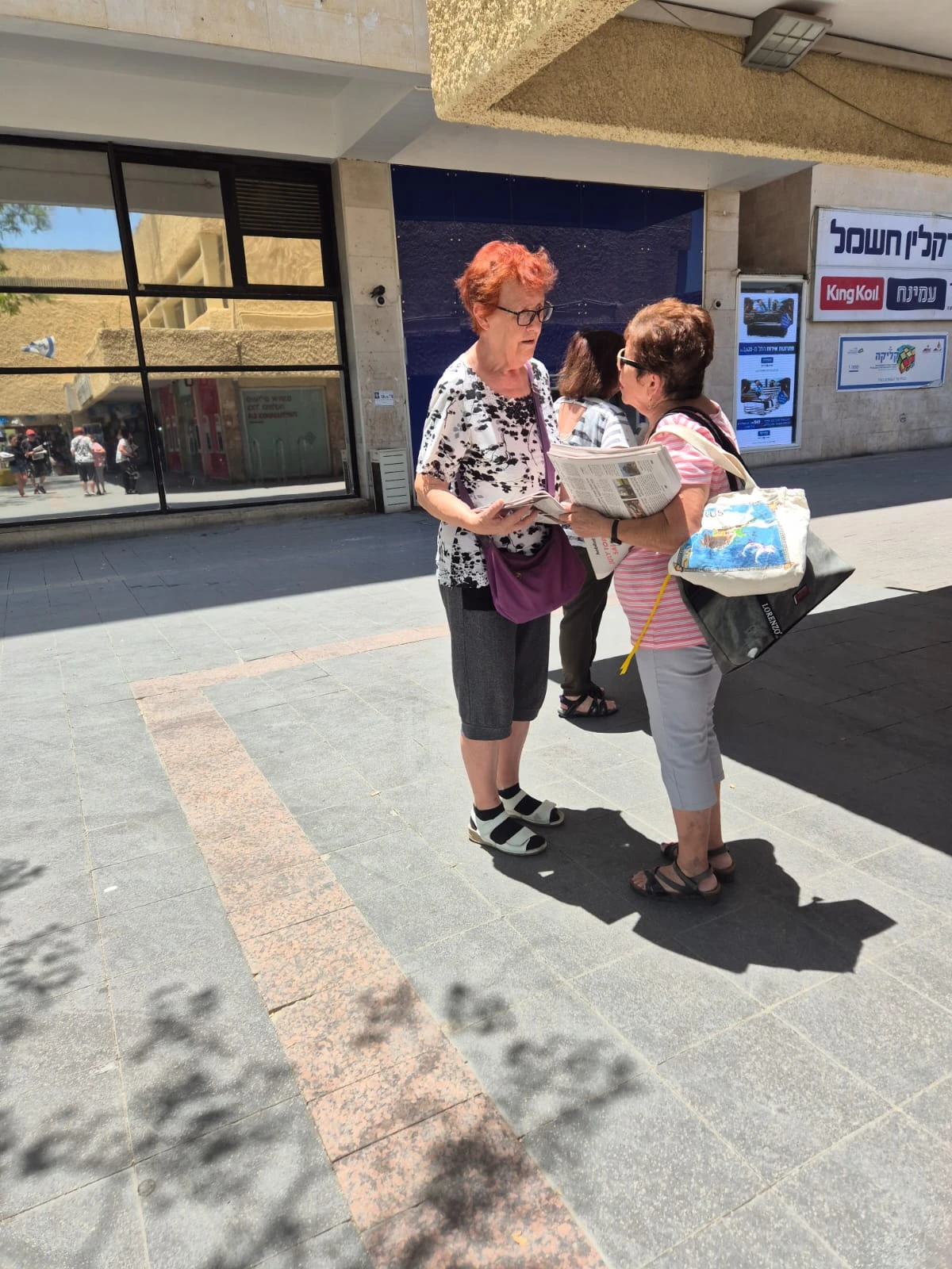 חלוקת עיתוני "הארץ" בערד