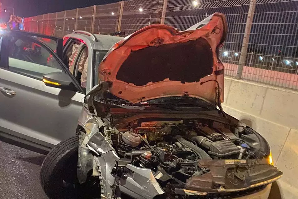 זירת התאונה בכביש 431
