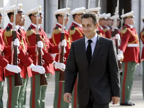 נשיא צרפת ניקולא סרקוזי מבקר באלג'יריה