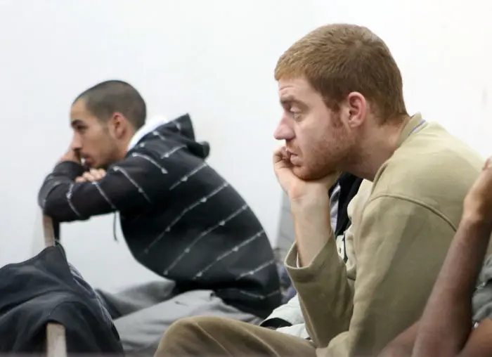 החשודים בבית המשפט בתל אביב, היום