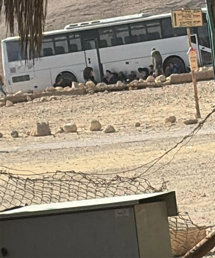 האוטובוס של החשודים לכאורה