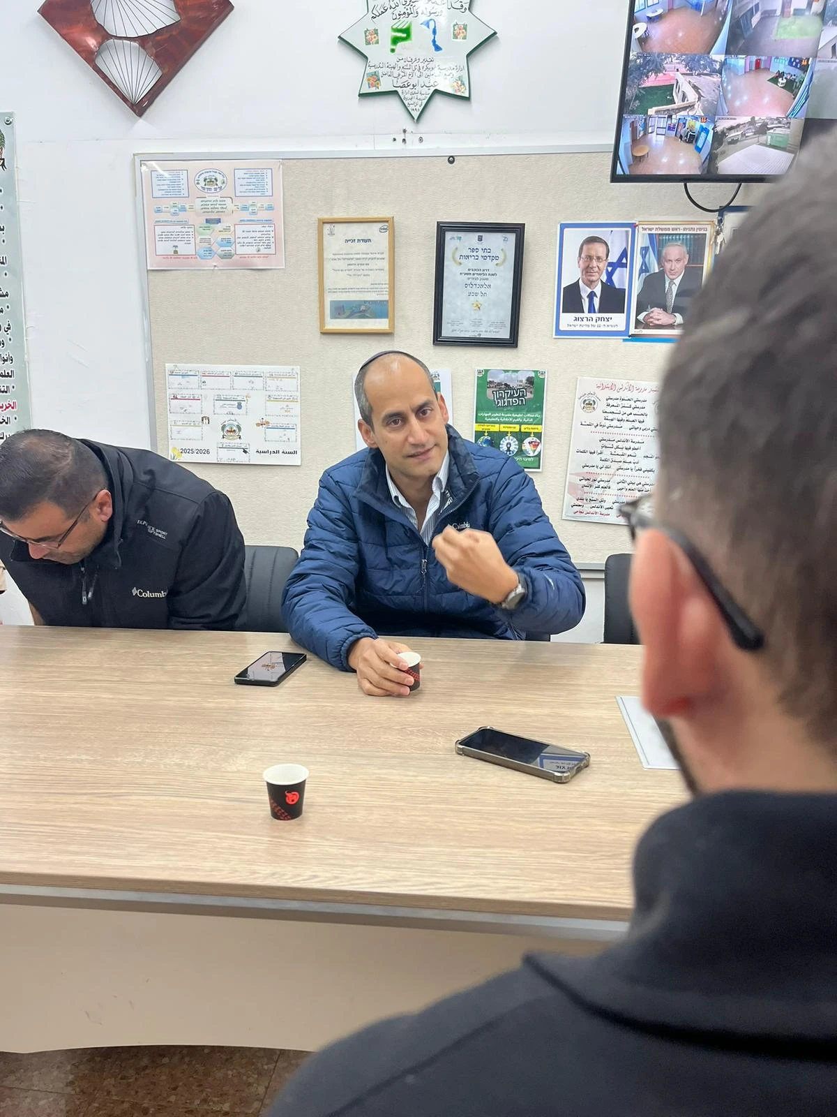 דוד לסרי בביה"ס אל-אנדלוס