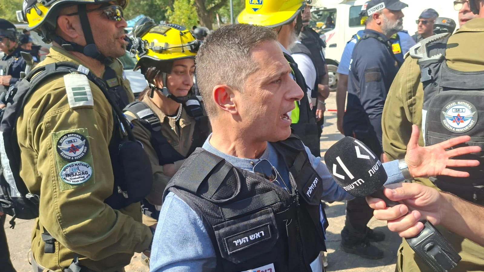 דנילוביץ' בזירת הנפילה בבאר שבע