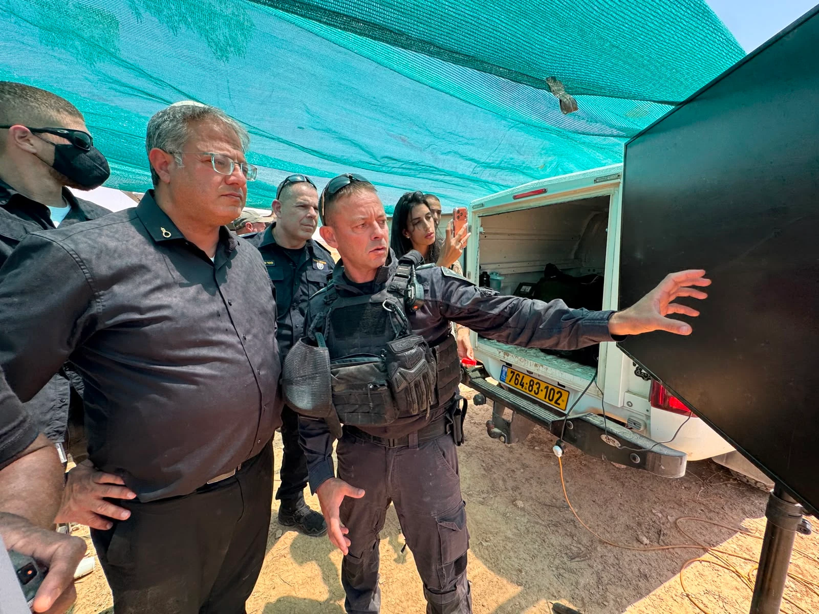 בן גביר בסיור בוואדי ענים