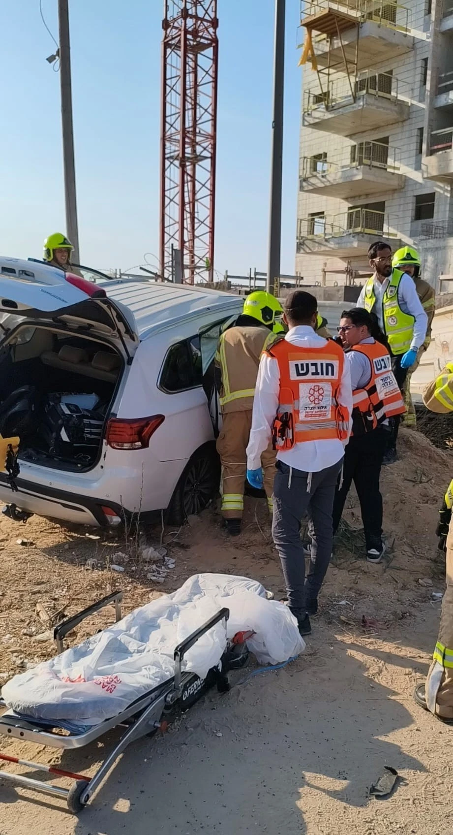 זירת התאונה בנתיבות