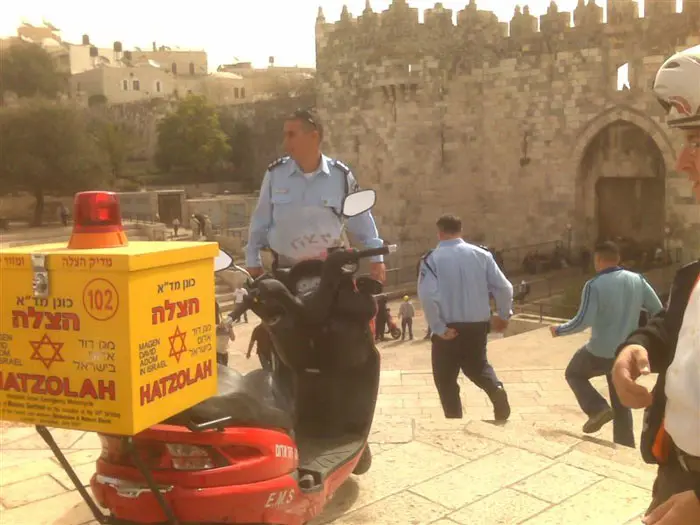 זירת הפיגוע הבוקר