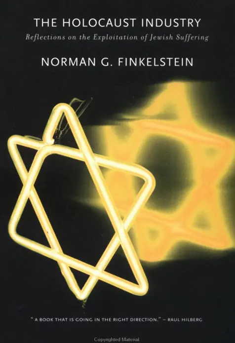 עטיפת ספרו של פינקלשטיין, "תעשיית השואה"