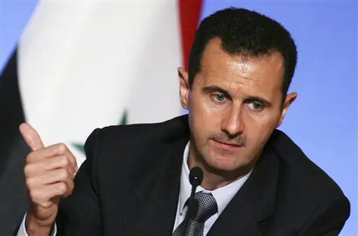 "מדוע סוריה רוצה לדבר עם מדינה בלתי לגיטימית?". אסד