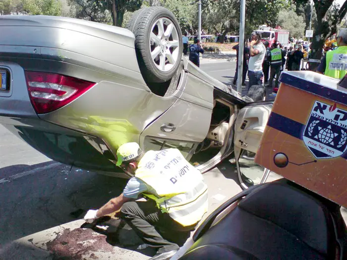 "המחבל הפך את הרכב כששוקי כבר לא היה בו". מכוניתו של עו"ד קרמר