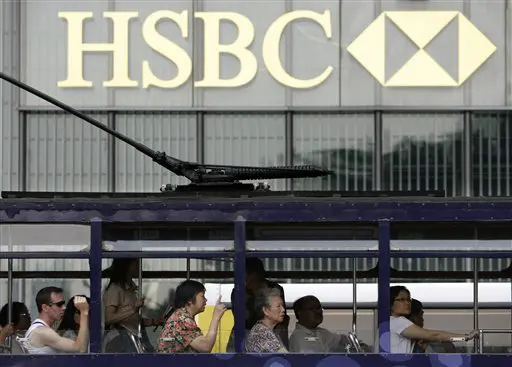 האנליסטים ציפו לפחות. סניף HSBC בהונג קונג, היום