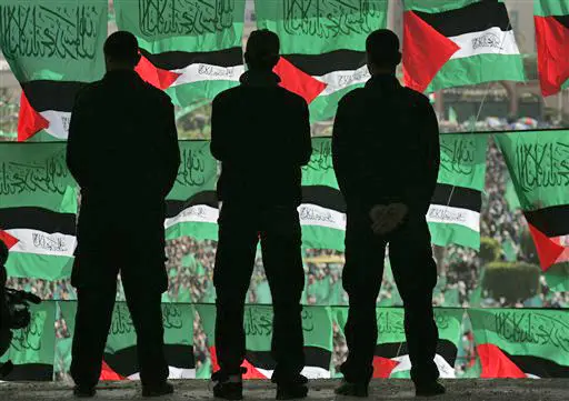 "לחמאס יש זכות להילחם בכיבוש הישראלי כל עוד הוא קיים". עצרת חמאס בעזה