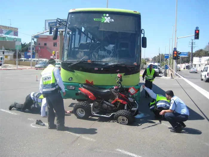 הנהג פונה לבית החולים "בלינסון", כשהוא במצב אנוש ושם מת מפצעיו, התאונה היום