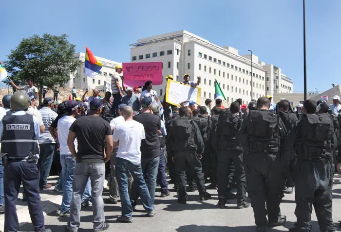 "אי השוויון מתפרשת על תחומים רבים". הפגנה דרוזית-צ'רקסית