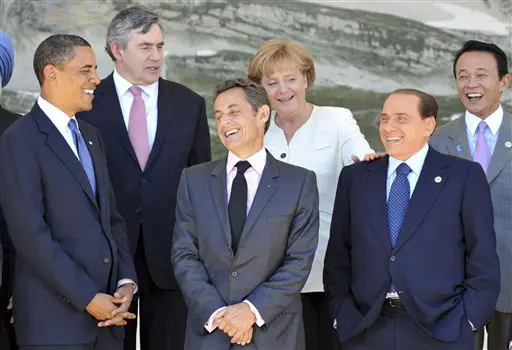"הכלכלה העולמית עשויה ליפול שוב למיתון". מנהיגי המדינות המתועשות, ה-G8