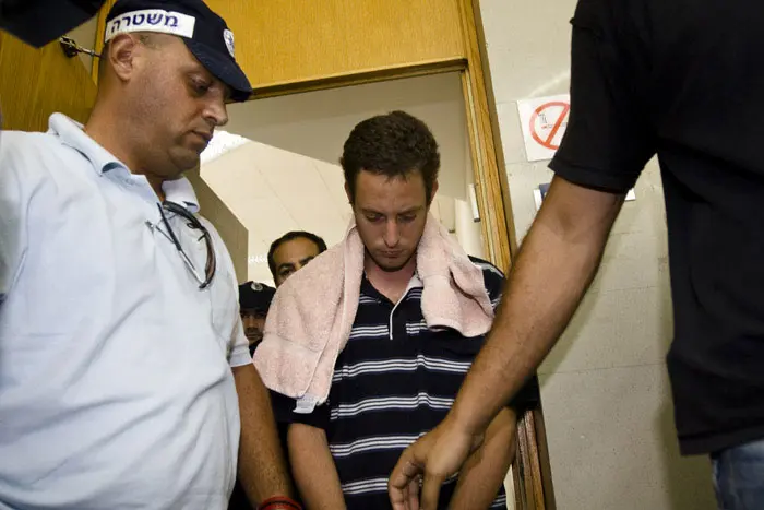 אסף גולדרינג בעת הארכת מעצרו