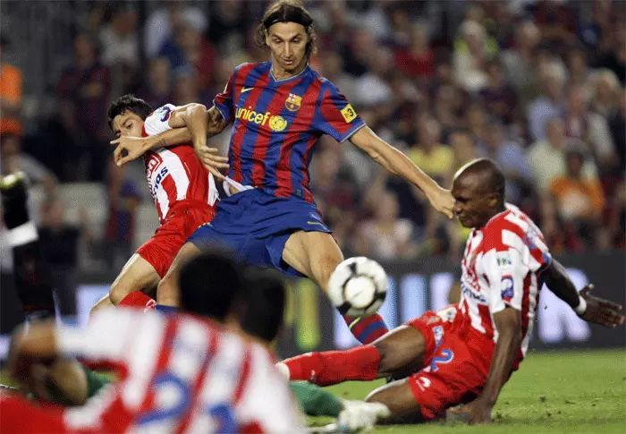 "בברצלונה אני נוגע בכדור פי שניים ממה שנגעתי באינטר". איברהימוביץ'