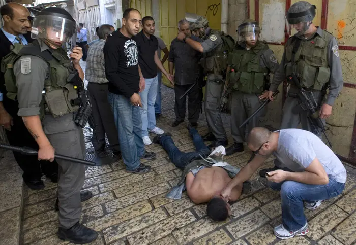המהומות אתמול בירושלים בהן נפצע קל שוטר אחד