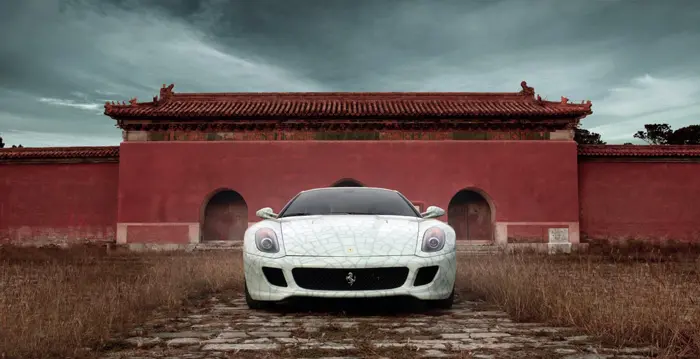 פרארי 599 GTB פיוראנו. עכשיו גם בסין, בטעם פורצלן