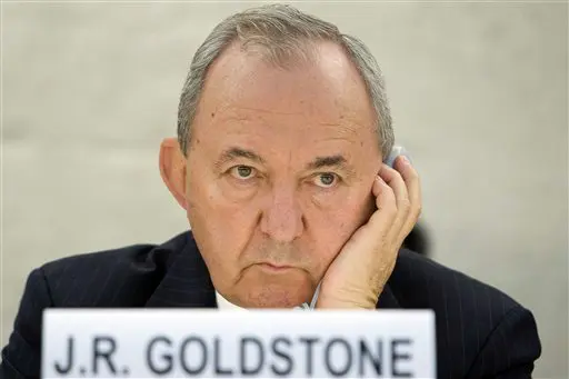 "ישראל בדקה כל האשמה שנכתבה נגדה בדו"ח גולדסטון, בעוד חמאס לא עשה שום בדיקה", גולדסטון