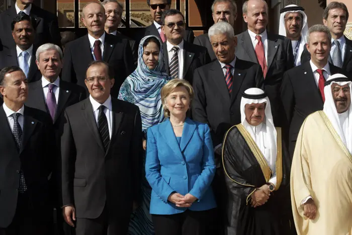 קלינטון ושרי החוץ של מדינות ערב