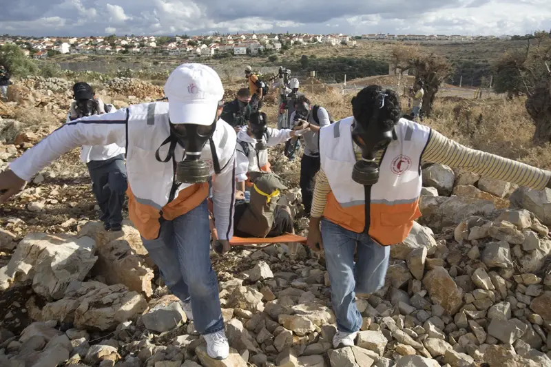 בהפגנה בנעלין נפצע מפגין באורח קל בידו