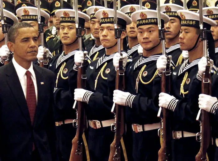 נשיא אובמה בביקורו בסין