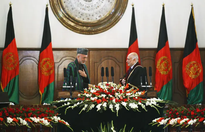 טקס השבעתו של חמיד קרזאי לנשיא אפגניסטן