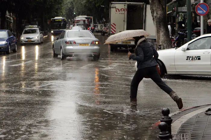 בתל אביב ירדו היום 21 מילימטרים של גשם
