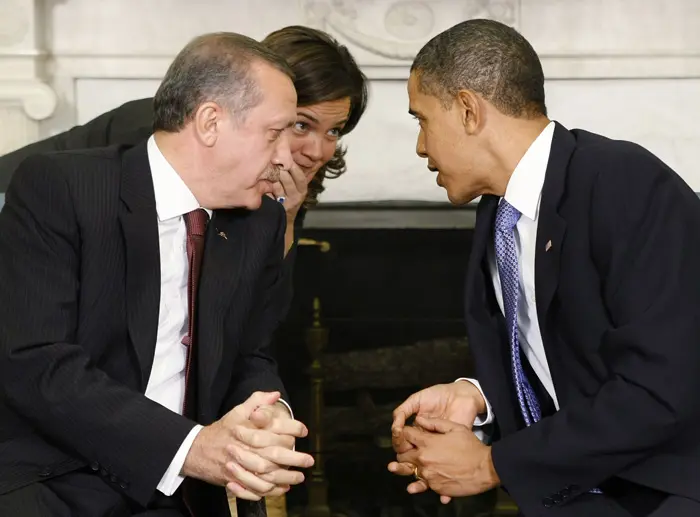 ראש ממשלת טורקיה, רג'פ טאיפ ארדואן, ונשיא ארה"ב, ברק אובמה
