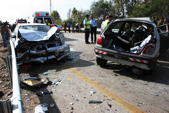 שלושה הרוגים בתאונת דרכים סמוך לקיבוץ בארי ינואר 2010