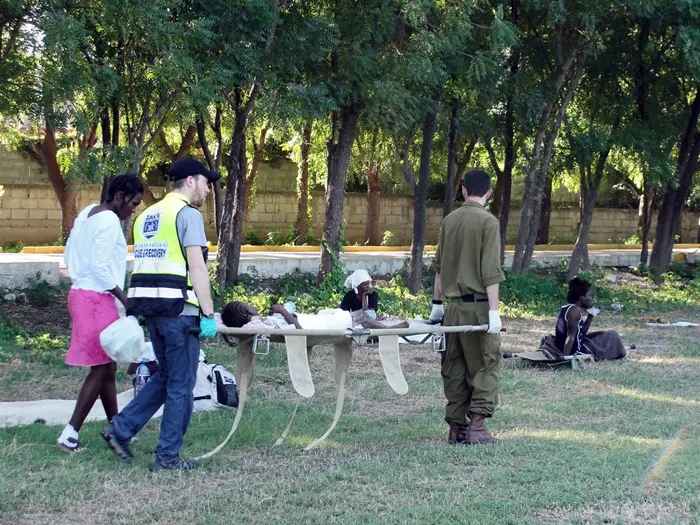 עד כה טופלו בבית החולים הישראלי יותר מ-300 פצועים