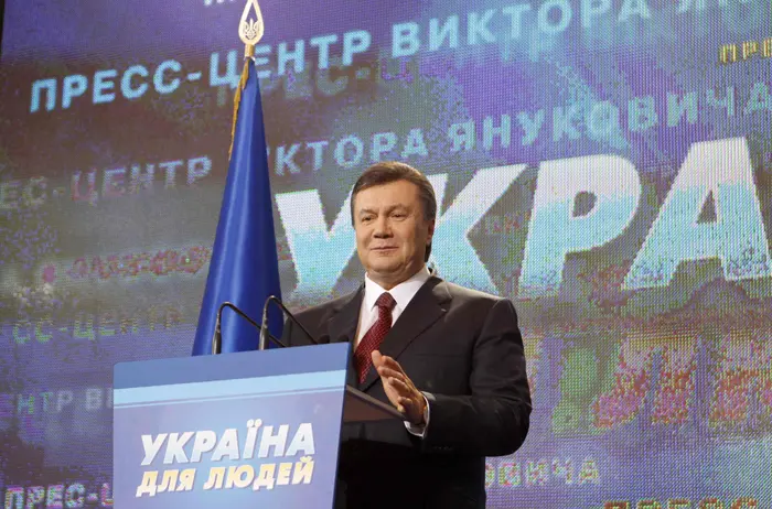 הנשיא ינוקוביץ'. העיד נגדה במשפט, והצליח למנוע ממנה להתמודד מולו ב-2015