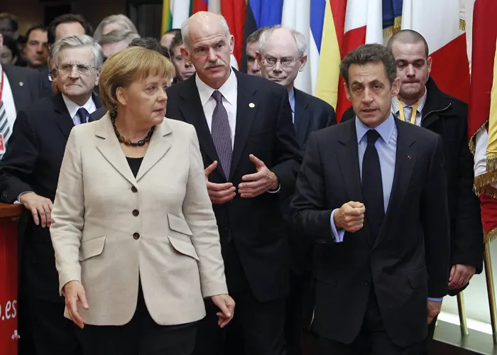 "מנהיגי האיחוד האירופי אינם משרים אווירה מרגיעה על השווקים". מרקל וסרקוזי