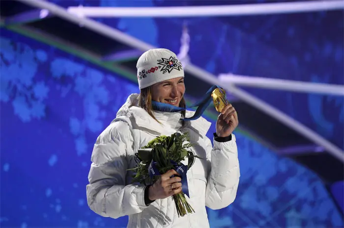 מדליית הזהב הראשונה בהיסטוריה של סלובקיה במשחקי החורף. אנסטסיה קוזמינה