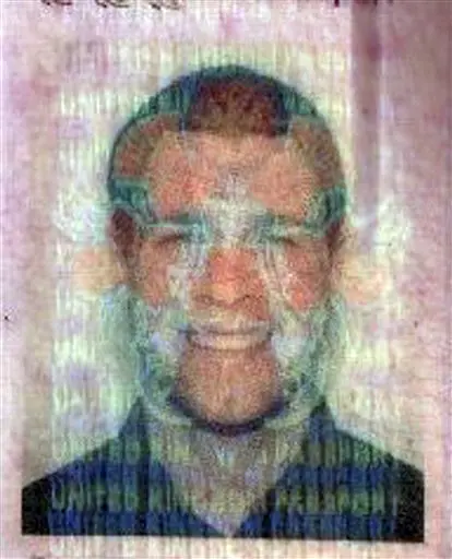 תמונת הדרכון של מלווין אדם מילדינר שפורסמה ע"י משטרת דובאי