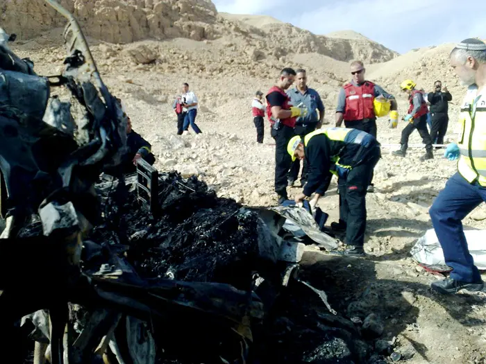 קשה להבליט את ההישג נוכח מספר תאונות קשות מתחילת השנה. זירת התאונה בה נהרגו חמישה בני אדם בצומת הערבה