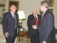 בוש נפגש עם שרון ווייסגלס.  רה"מ יוצא מחר לוושינגטון